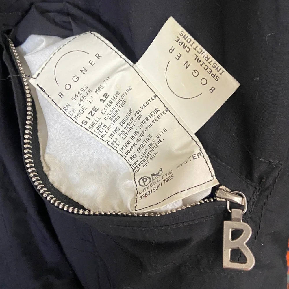 Vintage Bogner Goan Thylmann Western Ski Snowboard Jacket Winter Coat Women's 12 - Picture 7 of 11